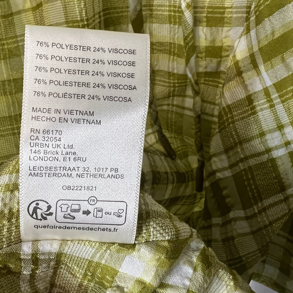 Free People Women’s Traymore Plaid Set S Green Crop Top Ruffle Skirt Festival - Picture 13 of 13